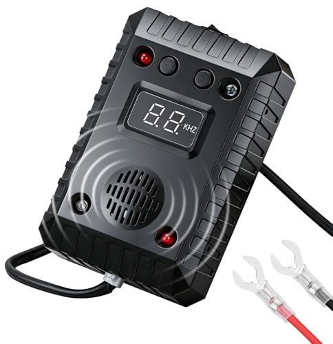 ANIREPUR Marderschreck Auto Ultraschall Marderabwehr, Anschluss an 12V Autobatterie, Marderschutz Auto Langfristiger Marderschutz im Motorraum