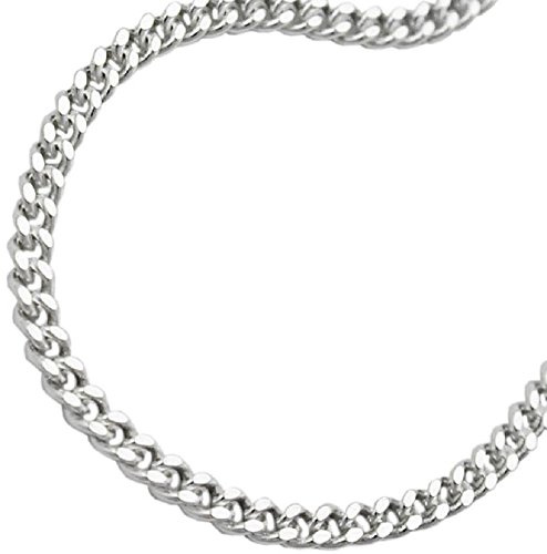 Kedja halsband pansarkedja platt 925 silver halsband hänge kedja längd 70 cm bredd 2,8 mm