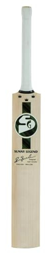 SG Sunny Legend Cricketschläger, englische Willow (Farbe kann variieren), kurzer Griff