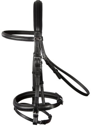 PFIFF 101208 Trensenzaum 'Premium', schwarz Cob