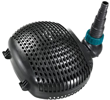 AquaForte EC 8.000 Filter/Teichpumpe, 50 Watt, Maximale Fördermenge 8.000 Liter pro Stunde, Maximale Förderhöhe 4 Meter, Kabellänge 10 Meter, Geeignet für Bachläufe, Wasserfälle, Spring-brunnen, etc
