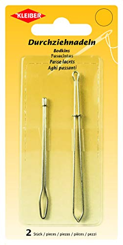 Kleiber Durchziehnadeln Agujas de Corte, Acero aleado, Plata, Längen: 80, 65 mm