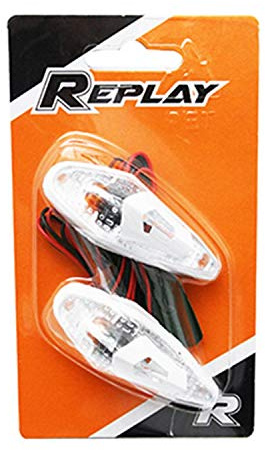 2 Paar Blinker für Scooter, Wassertropfen, Wing, Orange, Motorrad, Motorrad, Motorrad, Tunning, Beleuchtung, Lateral, vorne, rechts, links