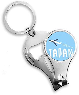 Llavero abrebotellas con diseño de avión japonés