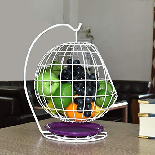 ATRNA Grande Corbeille a Fruits, Panier a Fruits a Etages en Métal Décoration Plan de Travail Coupe de Fruit Design Corbeille Table Fruits et Legumes Fraîcheur