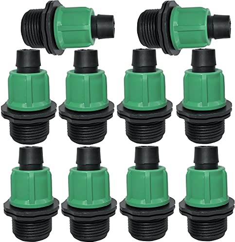 AERZETIX - C48691 - Satz mit 10 Tropfschlauch anschlüssen/adaptern Ø16x3/4'' außengewinde (für 16mm schlauch) - anschluss für bewässerungs/sprinkleranlage