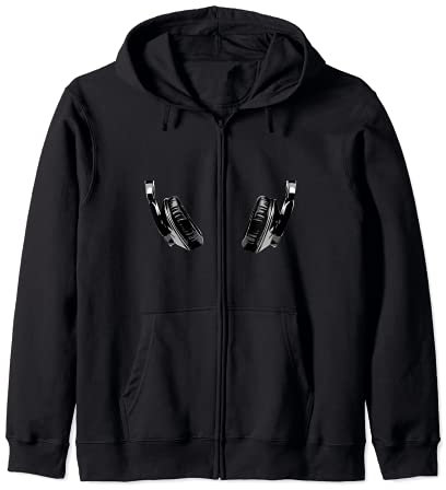 Casque d'écoute Retro Vintage Dj Music Sweat à Capuche
