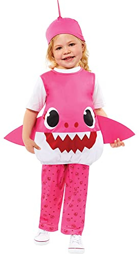 Amscan - Kinderkostüm Mummy Shark, Hai, Baby Shark, Karneval, Fasching, Mottoparty