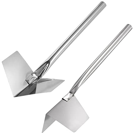 sourcing map Inside and Corner Trowels 3.5 Inch Stainless Steel Drywall Corner Knife