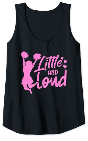 Damen Cheer Girl Cheerleader Little And Loud Cheerleading Tank Top