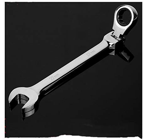 Juego de Llaves, Llave Combinada Llave de Trinquete Combinada de Cabeza Flexible Herramientas de Llave de Trinquete de Doble Uso (Color : 21mm)