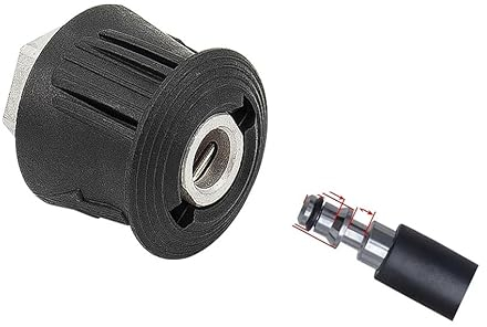 Connettore Tubo Flessibile idropulitrice Karcher/Nilfisk - Adattatore Presa M22 - Nylon, Alluminio - 13 mm - 1 Unità