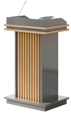 BKEKM tragbares Rednerpult, stehendes Rednerpult aus Holz mit offener Ablage, Kanzeln für Kirchen, Rezeption, Lehrerpodien, Podiumsständer