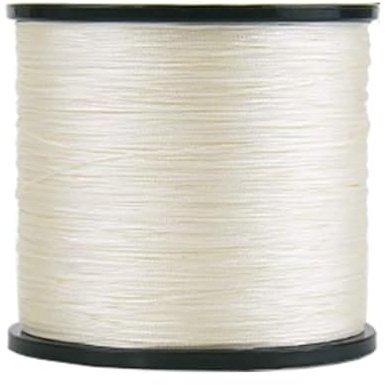 SXLSZ Geflochtene Angelschnur 8Fach,Stränge Super Strong 500M PE Starke Geflochtene Schnüre Fisch Linien,Karpfen Zubehör Angelschnur Geflochten,Weiß,0.45mm