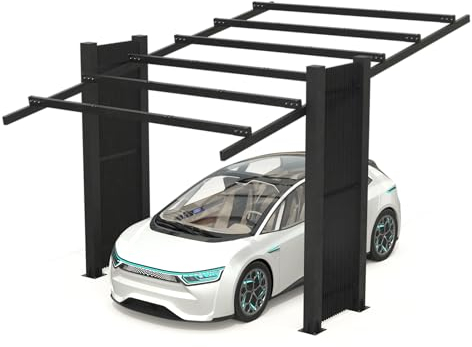 Carport, Todome, Stahl, Anthrazit, Modell 03 Structure Carport – (1-Sitzer)