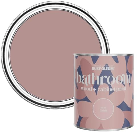 Rust-Oleum Pink Moisture Resistant Bathroom Wood & Cabinet Paint In Matt Finish - Heartfelt 750ml
