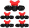 VooGenzek 5 Pezzi 16mm Valvola Intercettazione Irrigazione Goccia, Valvola Dell'interruttore di Irrigazione a Goccia, Valvola di Irrigazione a Goccia con Spinato e Bloccaggio, per Tubo 16mm, Nero