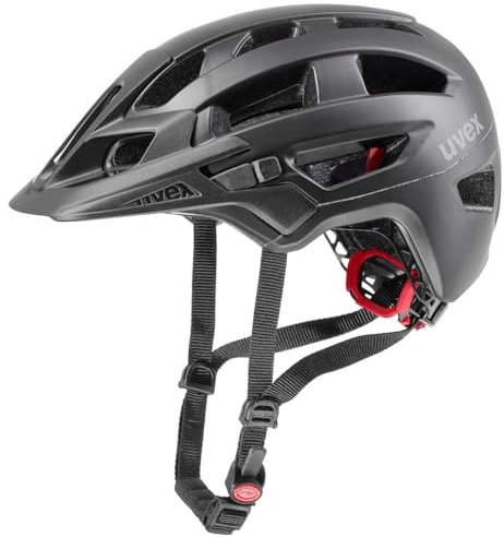 uvex Finale 2.0 - sicherer MTB-Helm für Damen und Herren - individuelle Größenanpassung - erweiterbar mit LED-Licht - Black matt - 52-57 cm
