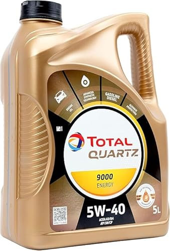 TOTAL Olio lubrificante per motori Total Quartz 9000 Energy 5W-40 5 litri-