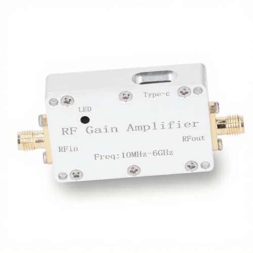 Antennförstärkare, 10MHz Till 6GHz 10dB High Gain LNA-förstärkare, Högfrekvent Förstärkarkort med SMA-gränssnitt, för FM-radio