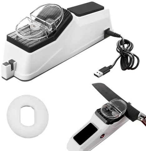 Aiguiseur de couteaux électrique - Aiguiseur de couteaux professionnel à la maison - Électrique multifonction - Aiguiseur de couteaux en 5 secondes - Aiguiseur et polissage rapides des couteaux avec