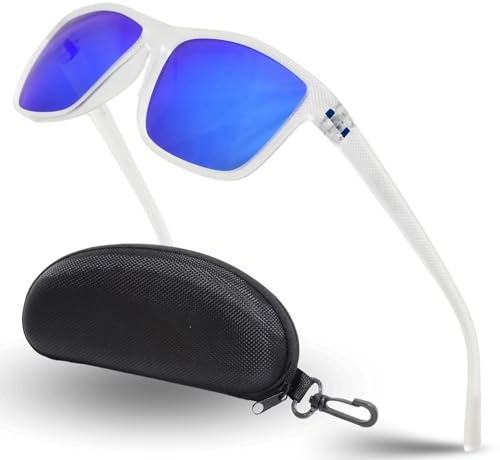 SOMOC Polarisierte Sonnenbrille Herren/Damen, Sonnenbrillen Unisex Retro Klassische Vintage Polarisierte Brille UV400 Schutz Classic Sunglasses Eckig für Fahren SP-9390