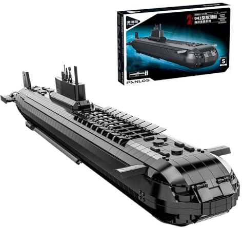 Panlos 628020 U-Boot Klemmbausteine Modell Bausatz, 4474 Teile Modellbausatz Technik Militär Modell für Erwachsene (Originalverpackung)