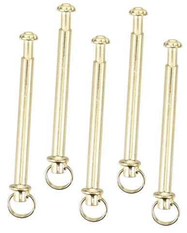 FOYTOKI 5 Juegos De Remaches Para Eje De Abanico Plegable De Metal Con Tuercas Accesorios De Reparación Para Ventiladores De Mano Fácil Instalación