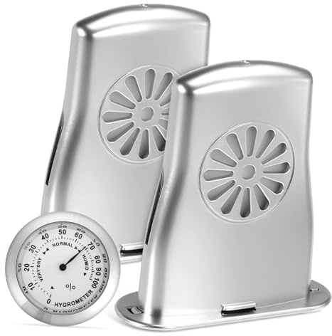 TOYANDONA Silver Violin Thermometer Hygrometer with Acoustic Guitar Humidifiers for Musical Instruments, Abs Material, Humidification and Temperature Measurement Instrument Care Tool