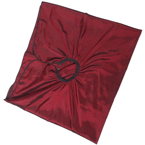 Ciieeo Capa de Peluquero con Mangas, Talla Grande y Color Rojo Vino, Delantal Profesional para Corte y Tintes de Cabello, Accesorio Unisex para Peluquería y Uso Doméstico