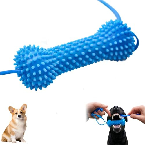 Generico Puntello dentale per cani a doppia azione, giocattolo da masticare dentale per cani per una più facile spazzolatura dei denti, igiene orale per cani di piccola, media e grande taglia (1pcs)