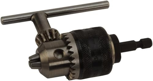 HiKOKI Bohrfutter ZKBF 10 mm und Adapter 1/4 Zoll 6-kant, 752082 | Zahnkranzbohrfutter mit Spannweite 1.0 bis 10 mm für Akkuschrauber und Maschinen mit 1/4 Zoll Innensechskant Aufnahme