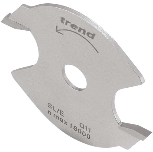 Trend Professionell 1/4 Tum Hålspårfräs, 2 mm Spårbredd, Spårfräs Med 40 mm Skärdiameter, 2 Tänder, Hårdmetallspets (Tct), Sl/E