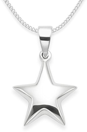 Heather Needham Sterling Silver Star Necklace on 18 chain - Star size 15mm (24mm icluding pendant top) Gift Boxed 8105/18