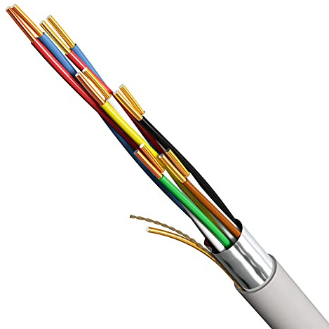 HB - Cavo telefonico digitale, 100 m, 6 x 2 x 0,6 J-Y(ST) Y, 12 conduttori, linea telefonica