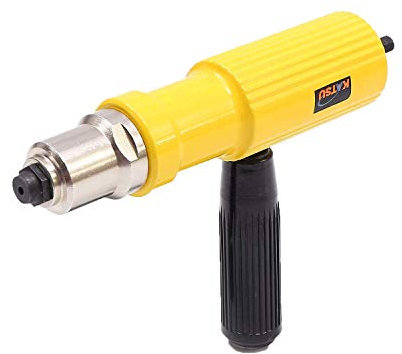 KATSU Electric Rivet Gun Adapter Riveter Nut Insert Tool for Cordless Drill Hand Riveter Riveting Attachment, with 3.2/4.0/4.8mm Diameter Rivet Head 405512