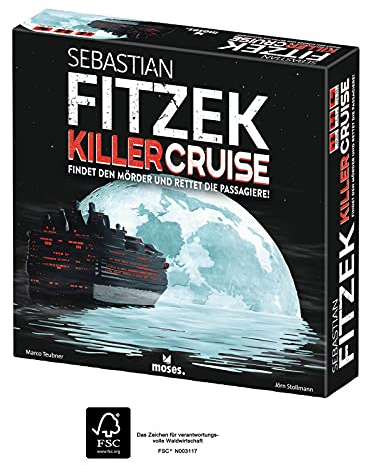 moses. 90358 Sebastian Fitzek Killercruise | Der Nachfolger vom Safehouse Spiele Klassiker | In Anlehnung an Passagier 23 | Ein Gesellschaftsspiel von Marco Teubner, White