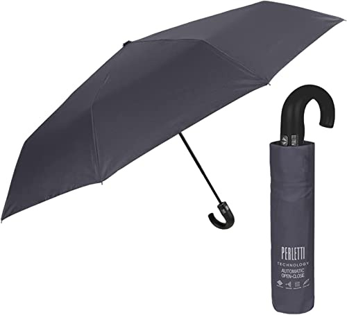 UMBRELLA PERLETTI GOLF MINI UNISEX ÖPPNA OCH STÄND 65/8 LJUSVIT TEKNOLOGI GRÅ, Grå