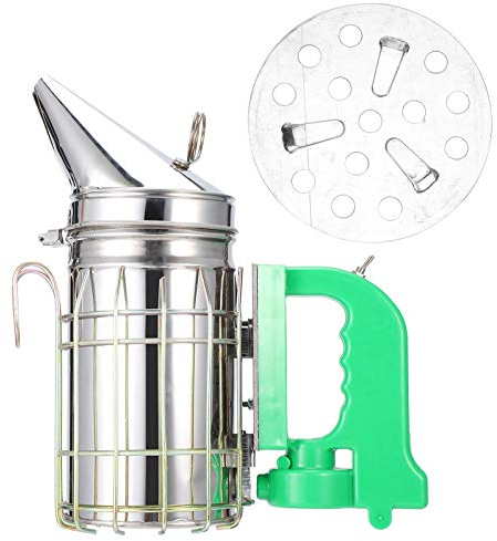 Omabeta Elektrischer Bienenstock Raucher Edelstahl USB/Batterie für Bienenstockwartung Imkereiausrüstung