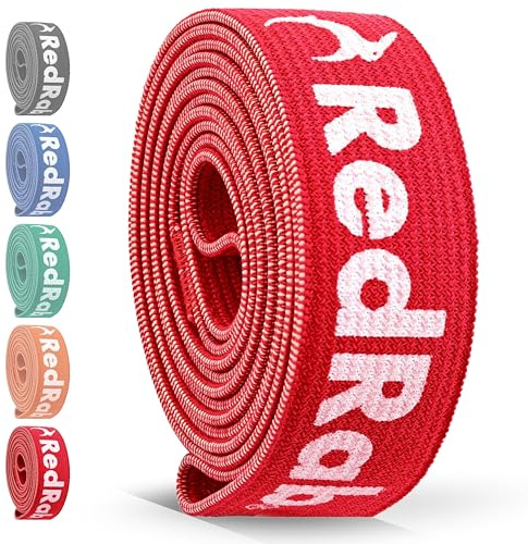 RED RAB Fitnessbänder Stoff - lang - Fitness Band einzeln oder im Set für Widerstandsbänder Krafttraining - reißfeste Resistance Bands, Klimmzug Bänder, Gymnastikband, Pull Up Band, Trainingsbänder