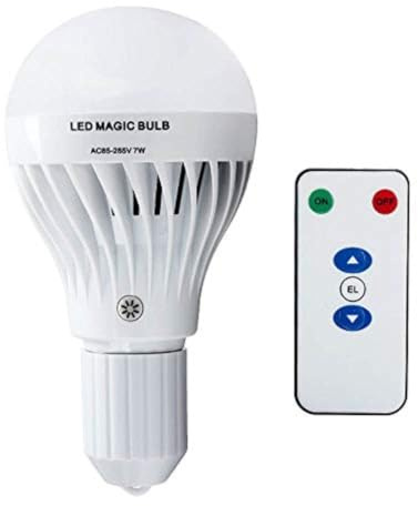 EBILUN 7W E27 LED Newly Design Smart Emergency Bulb Household Lighting Bulbs Multifunction Rechargeable Emergency Bulb Energy Saving Indoor Lighting Flashlight (Warm White Light)