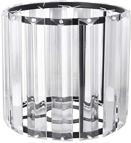 minkissy Crystal Ceiling Lamp Cover Iron Art Lampshade Light Cover Shade for Living Chic Ceiling Lights for Bedroom