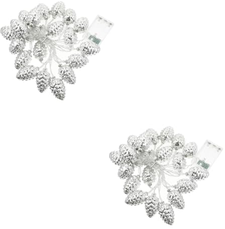 IMIKEYA 2sätze Weihnachtslichterkette Mit Schneeflocken-Design Warmweiße Lichter Lange Batterie-Lichter Für Kreative Festtagsdekoration Für Weihnachten Hochzeiten Und Partys