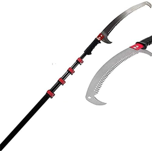 Sega Ad Asta Telescopica,Tagliarami Manuale,Sega Ad Asta Estensibile Da 12 Piedi Per Potatura E Taglio Di Rami E Foglie (3,6 M) Sega Per Arti Estensibile E Trimmer