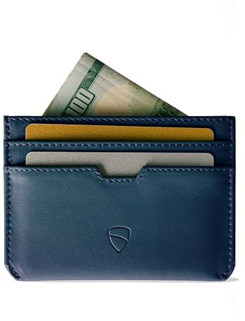 Vaultskin MOORGATE Kartenetui mit RFID Schutz, Leder Geldbörse, Kartenhülle | Kleines Portemonnaie für Damen und Herren, Portmonee klein, Mini Geldbeutel und Kartenhalter für 4-8 Karten, Slim Wallet