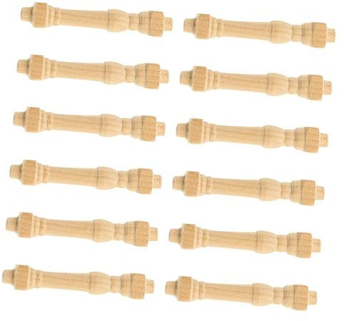CORHAD 36pièces Mini Railing Models Bois pour Maison Miniature Balustrades Détails Réalistes pour Décoration