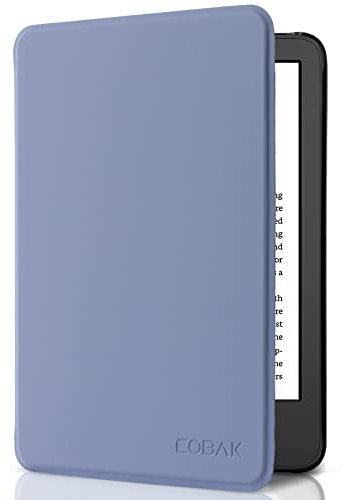 CoBak Kindle Hülle für 6 Neu Kindle 11. Generation, 2024 und 2022 e-Reader (Modell Nr. C2V2L3/RS23CV), Leichte Schutzhülle mit Auto Schlaf/Wach Funktion Smart Coverr, Lilafarbenes