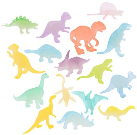 Gogogmee 48stücke Leuchtende Dinosaurierfiguren Für Junge Mädchen Kleine Nachtlichter Für Dekoration Überraschungen in Ostereiern Mitgebsel Für Kindergeburtstage