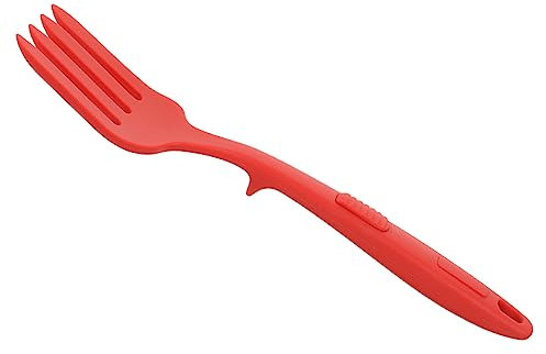 Cabilock Fourchette à Nouilles Silicone Antiadhésive Fourchette De Cuisine Multifonctionnelle Avec Manche Ergonomique