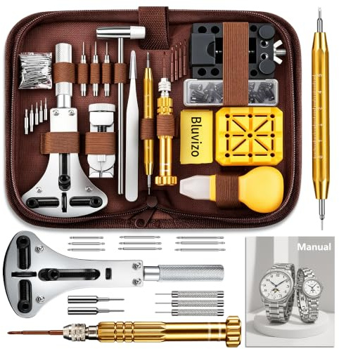 Bluvizo Professional Watch Repair Kit: 149pcs Watch Repair Tool Set